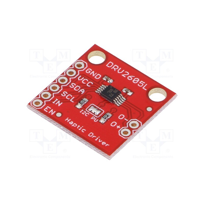 1 pcs x SPARKFUN ELECTRONICS - ROB-14538 - DC-motor driver, DRV2605L, I2C,PWM, Ch: 1, haptic motors
