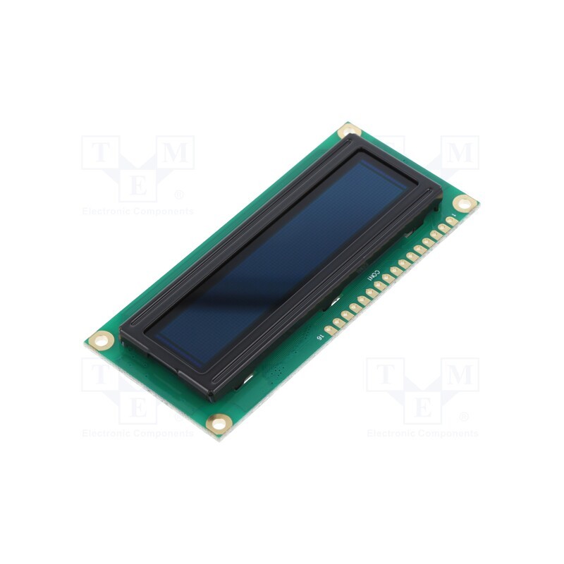 1 pcs x RAYSTAR OPTRONICS - REC001602ARPP5N00100 - Display: OLED, alphanumeric, 16x2, Dim: 80x36x10mm, red, PIN: 16