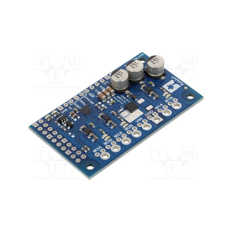 1 pcs x POLOLU - 5073 - DC-motor driver, Motoron, I2C, Icont out per chan: 1.7A, Ch: 3
