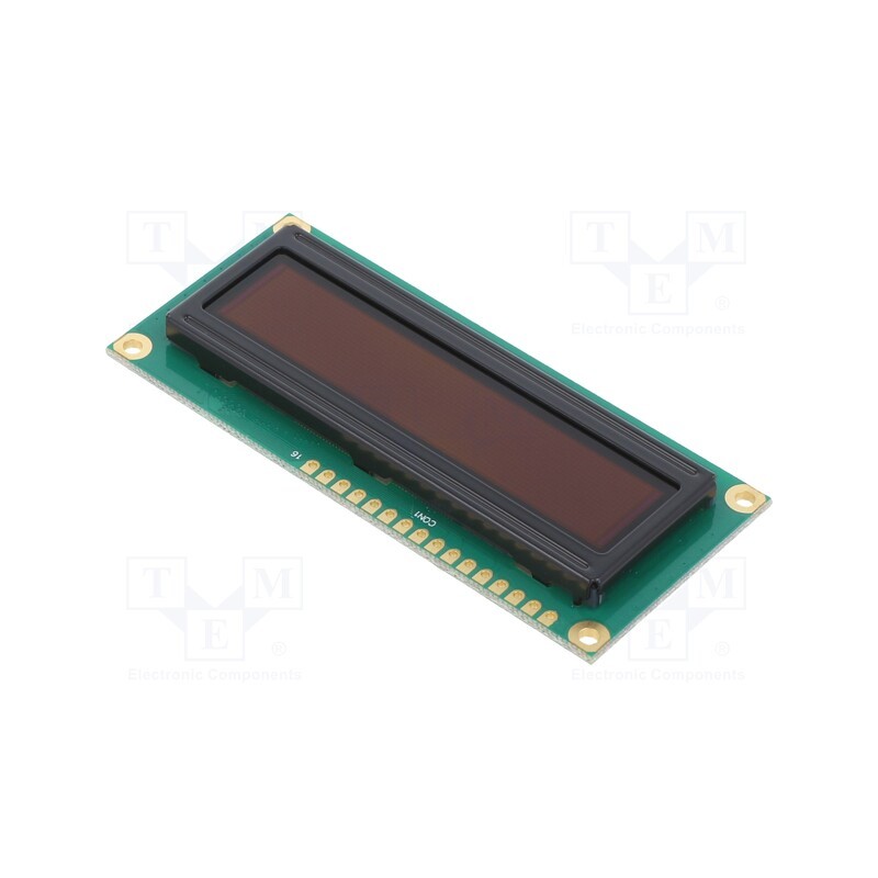 1 pcs x RAYSTAR OPTRONICS - REC001601BWPP5N00100 - Display: OLED, alphanumeric, 16x1, Dim: 80x36x10mm, white, PIN: 16