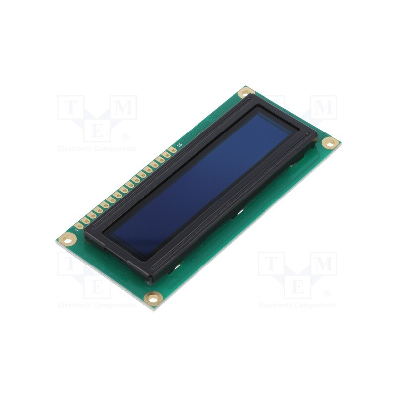 1 pcs x RAYSTAR OPTRONICS - REC001601BBPP5N00100 - Display: OLED, alphanumeric, 16x1, Dim: 80x36x10mm, blue, PIN: 16