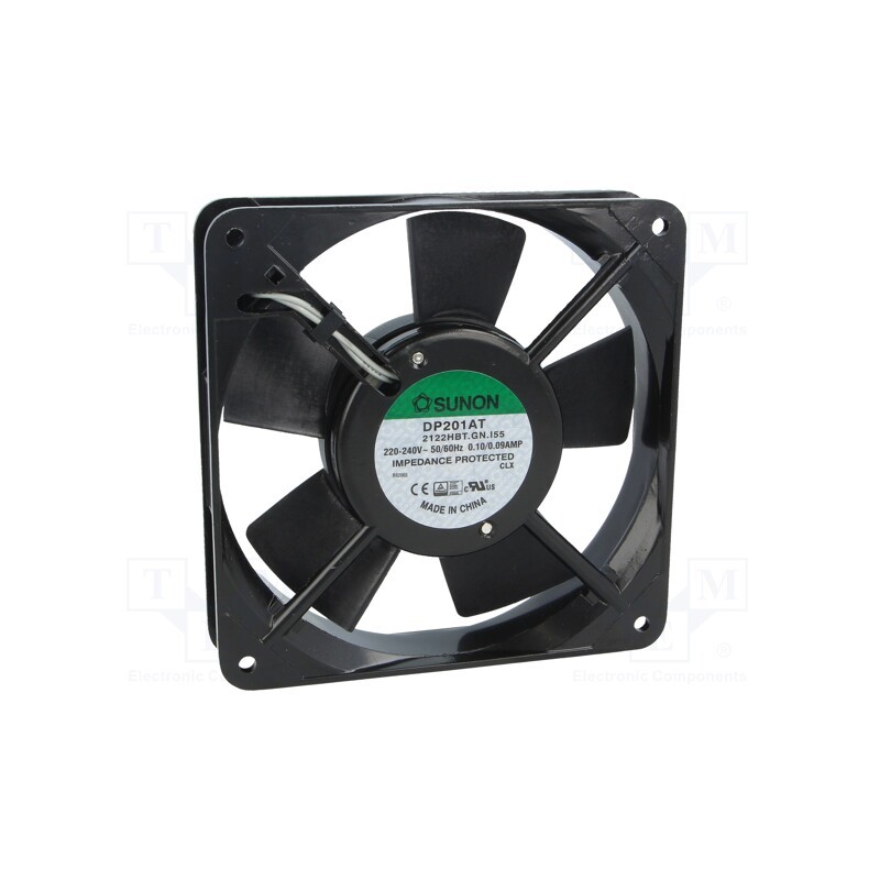 1 pcs x SUNON - DP201AT2122HBT.GN.IP55 - Fan: AC, axial, 230VAC, 120x120x25mm, 112m3/h, 44dBA, ball bearing