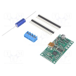 1 pcs x POLOLU - POLOLU-1373 - DC-motor driver, 21.77kHz, PWM,RC,TTL,USB, 7A, Uin mot: 5.5÷30V