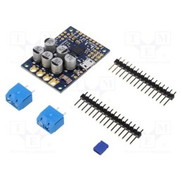 1 pcs x POLOLU - HIGH-POWER MOTOR CONTROLLER G2 24V19 - DC-motor driver, 22.5kHz, I2C,TTL,USB, 19A, Uin mot: 6.5÷40V, Ch: 1