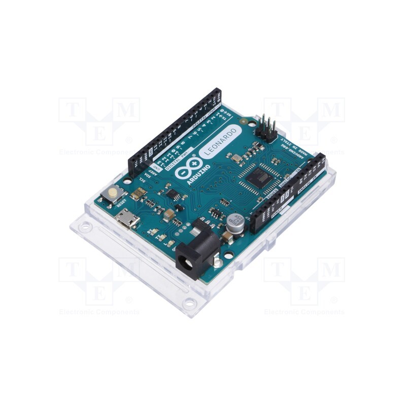 1 pcs x ARDUINO - ARDUINO LEONARDO WITH HEADERS - Arduino, pin strips,ICSP,USB B micro,power supply, ATMEGA32U4