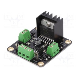 1 pcs x DFROBOT - DRI0002 - DC-motor driver, analog,PWM, Icont out per chan: 2A, Ch: 2