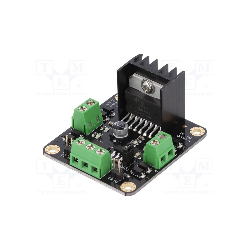 1 pcs x DFROBOT - DRI0002 - DC-motor driver, analog,PWM, Icont out per chan: 2A, Ch: 2