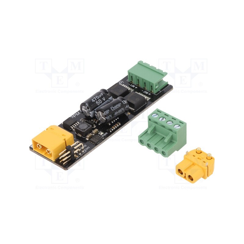 1 pcs x DFROBOT - DFR0513 - DC-motor driver, STM8S105,TLE5205, analog,PWM, 3A, 7÷12V, Ch: 2