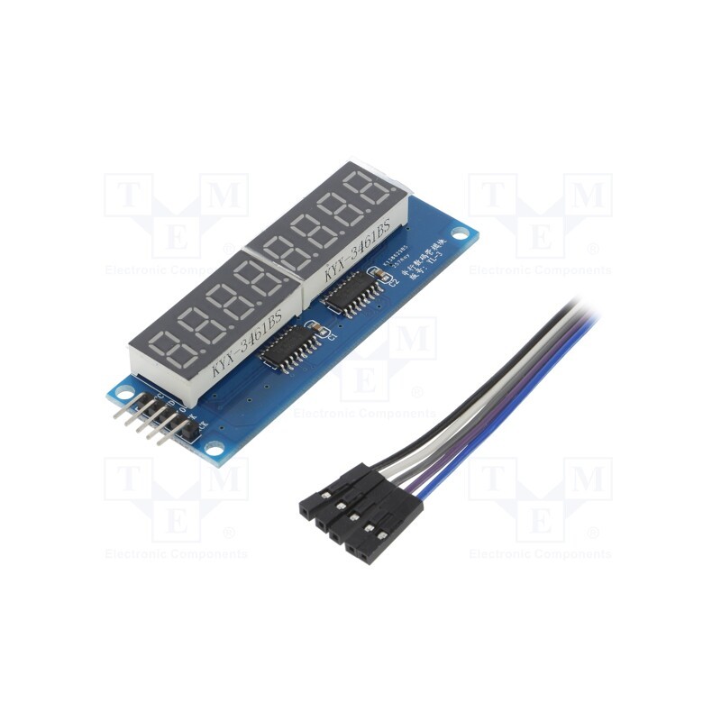 1 pcs x OKYSTAR - OKY4089 - Module: display, 3.3÷5VDC, 74HC595, 74x26mm, module,cable, screw