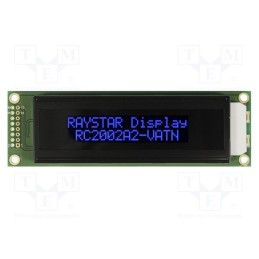 1 pcs x RAYSTAR OPTRONICS - RC2002A2-LLB-JSVE - Display: LCD, alphanumeric, VA Negative, 20x2, 115x36x13.9mm, LED