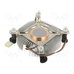 1 pcs x Akasa - AK-CC7124EP01 - Heatsink: extruded, 12VDC, aluminium,copper, 39.8m3/h, H: 23.5mm
