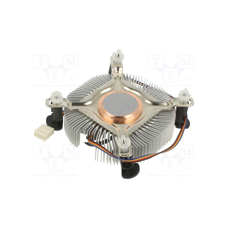 1 pcs x Akasa - AK-CC7124EP01 - Heatsink: extruded, 12VDC, aluminium,copper, 39.8m3/h, H: 23.5mm