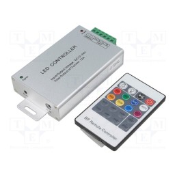 1 pcs x OPTOFLASH - CTR-RGB-4A-01 - LED controller, RGB lighting control, Ch: 3, 12A, silver, -20÷40°C