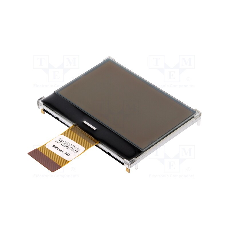 1 pcs x DISPLAY ELEKTRONIK - DEM 128064Q FGH-PW - Display: LCD, graphical, 128x64, FSTN Positive, 56.6x44.2x3.6mm