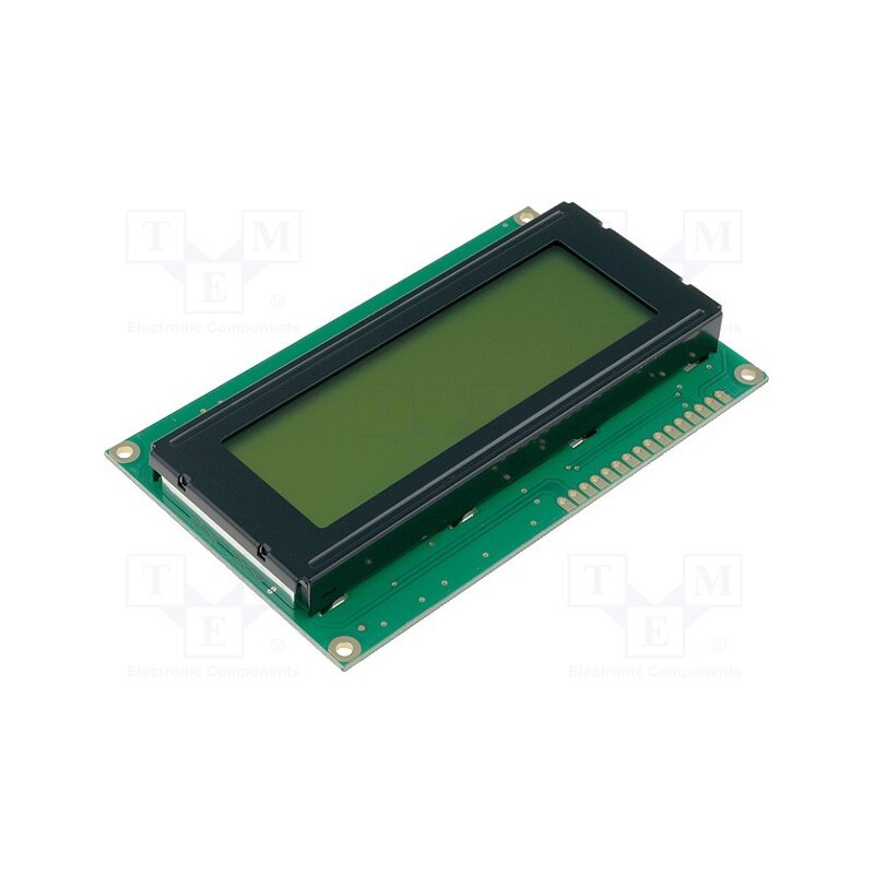 1 pcs x RAYSTAR OPTRONICS - RC2004A-YHW-CSV - Display: LCD, alphanumeric, STN Positive, 20x4, yellow-green, LED