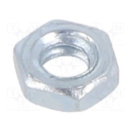 500 pcs x KEYSTONE - 1948630 - Nut, hexagonal, UNC 4-40, steel, Plating: zinc, 4.66mm