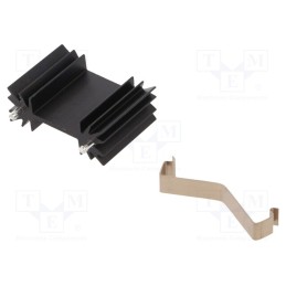 1 pcs x ALUTRONIC - PR32/25,4/MC - Heatsink: extruded, H, TO202,TO218,TO220,TOP3, black, L: 25.4mm