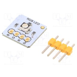 1 pcs x DFROBOT - DFR0239 - Module: LED, 3.3÷5VDC, 13x13mm, Colour: RGB, 3528