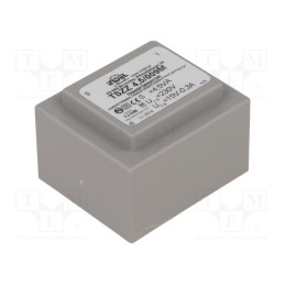 1 pcs x INDEL - TSZZ4.5/009M - Transformer: encapsulated, 4.5VA, 230VAC, 15V, 300mA, PCB, IP00