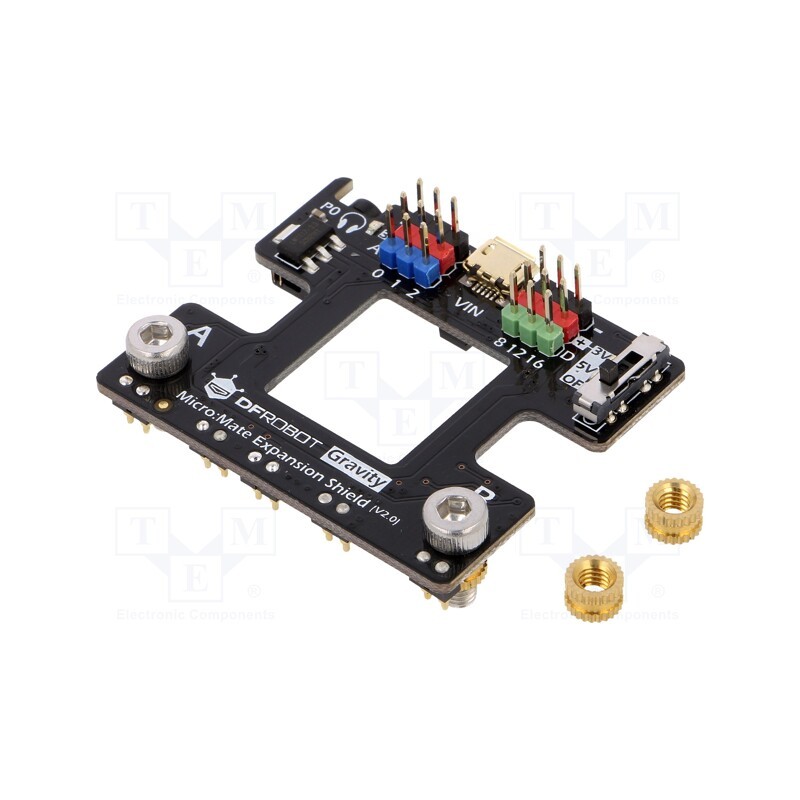 1 pcs x DFROBOT - DFR0518 - Shield, expansion board, 3.3÷5VDC, Gravity, micro: bit