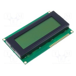 1 pcs x DISPLAY ELEKTRONIK - DEM 20485 SYH-LY - Display: LCD, alphanumeric, STN Positive, 20x4, 60x98x14.5mm, LED