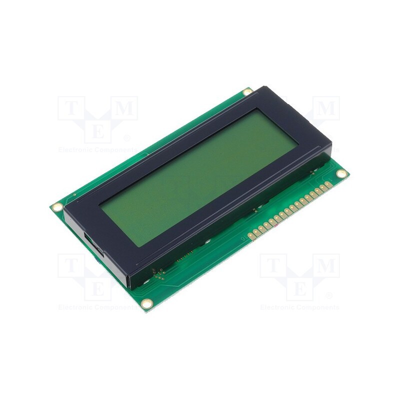 1 pcs x DISPLAY ELEKTRONIK - DEM 20485 SYH-LY - Display: LCD, alphanumeric, STN Positive, 20x4, 60x98x14.5mm, LED