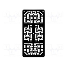 1 pcs x POLOLU - ROVER 5 EXPANSION PLATE RRC07A (NARROW) - Chassis, black, 172x80x3mm, acrylic