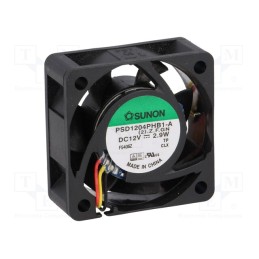 1 pcs x SUNON - PSD1204PHB1-A(2).Z.F.GN - Fan: DC, axial, 12VDC, 40x40x15mm, 23.78m3/h, 44.2dBA, ball bearing