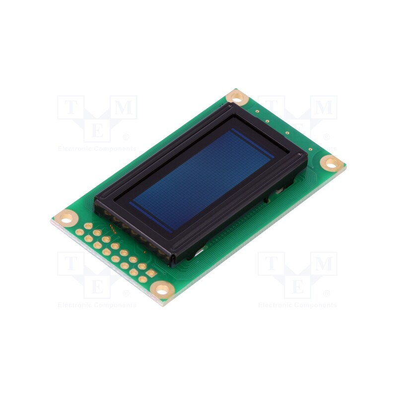 1 pcs x DISPLAY ELEKTRONIK - DEP 050016A-Y - Display: OLED, graphical, 1.3', 50x16, Dim: 58x32x10mm, yellow, 5VDC