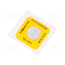 1 pcs x SPIRIG - CDJ-054 - Temperature indicator, 54°C, °C, 19x19mm, Jumbo-CelsiDot