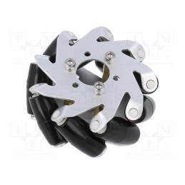 1 pcs x DFROBOT - FIT0780 - Right wheel, screw, 65mm, Plating: rubber, 1pcs.