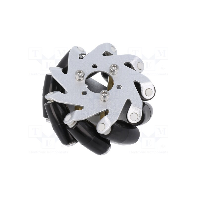 1 pcs x DFROBOT - FIT0780 - Right wheel, screw, 65mm, Plating: rubber, 1pcs.