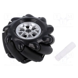 1 pcs x DFROBOT - FIT0766 - Right wheel, black, screw, Ø: 60mm, Plating: rubber, W: 30.62mm