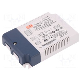 1 pcs x MEAN WELL - IDLC-25-500 - Power supply: switched-mode, LED, 25W, 35÷50VDC, 500mA, 90÷295VAC