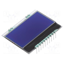 1 pcs x DISPLAY VISIONS - EA DOGS164B-A - Display: LCD, alphanumeric, STN Negative, 16x4, blue, PIN: 10