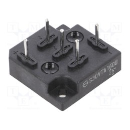 1 pcs x SHINDENGEN - S30VTA160U-5000 - Bridge rectifier: three-phase, Urmax: 1.6kV, If: 30A, Ifsm: 350A