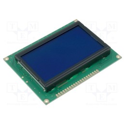 1 pcs x RAYSTAR OPTRONICS - RG12864A-BIY-V - Display: LCD, graphical, 128x64, STN Negative, blue, 93x70x13.6mm