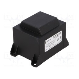 1 pcs x BREVE TUFVASSONS - TEZ30/D230/24V - Transformer: encapsulated, 30VA, 230VAC, 24V, 1.25A, PCB, IP00, TEZ