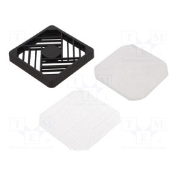 1 pcs x DREMEC - Guard, 92x92mm, screw, Holes pitch: 82.5mm, Material: polyester