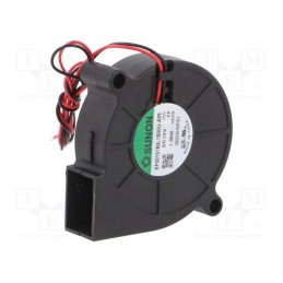 1 pcs x SUNON - EF50151BX-1B00U-A99 - Fan: DC, blower, 12VDC, 51.6x51.7x15mm, 9.17m3/h, 45.8dBA, 6200rpm