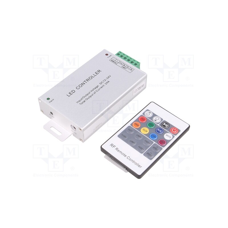 1 pcs x OPTOFLASH - CTR-RGB-8A-01 - LED controller, RGB lighting control, Ch: 3, 24A, silver, -20÷40°C
