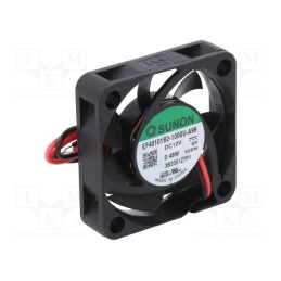 1 pcs x SUNON - EF40101B2-1000U-A99 - Fan: DC, axial, 12VDC, 40x40x10mm, 9.35m3/h, 17.7dBA, ball bearing