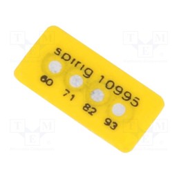 1 pcs x SPIRIG - MC-060/093 - Temperature indicator, 60°C,71°C,82°C,93°C, °C, 5x11mm