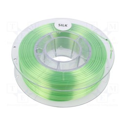 1 rol x DEVIL DESIGN - SILK 1,75 BRIGHT GREEN 0,33 - Filament: SILK, Ø: 1.75mm, green (light), 225÷245°C, 330g
