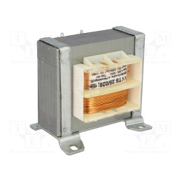1 pcs x INDEL - TS 25/028 - Transformer: mains, 25VA, 230VAC, 15V, 15V, 850mA, 850mA, screw type