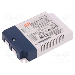 1 pcs x MEAN WELL - IDLC-25A-350 - Power supply: switched-mode, LED, 25W, 49.7VDC, 350mA, 90÷295VAC