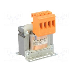 1 pcs x INDEL - TMB 12/017M/1 - Transformer: mains, 12VA, 230VAC, 230V, Leads: terminal block, IP00