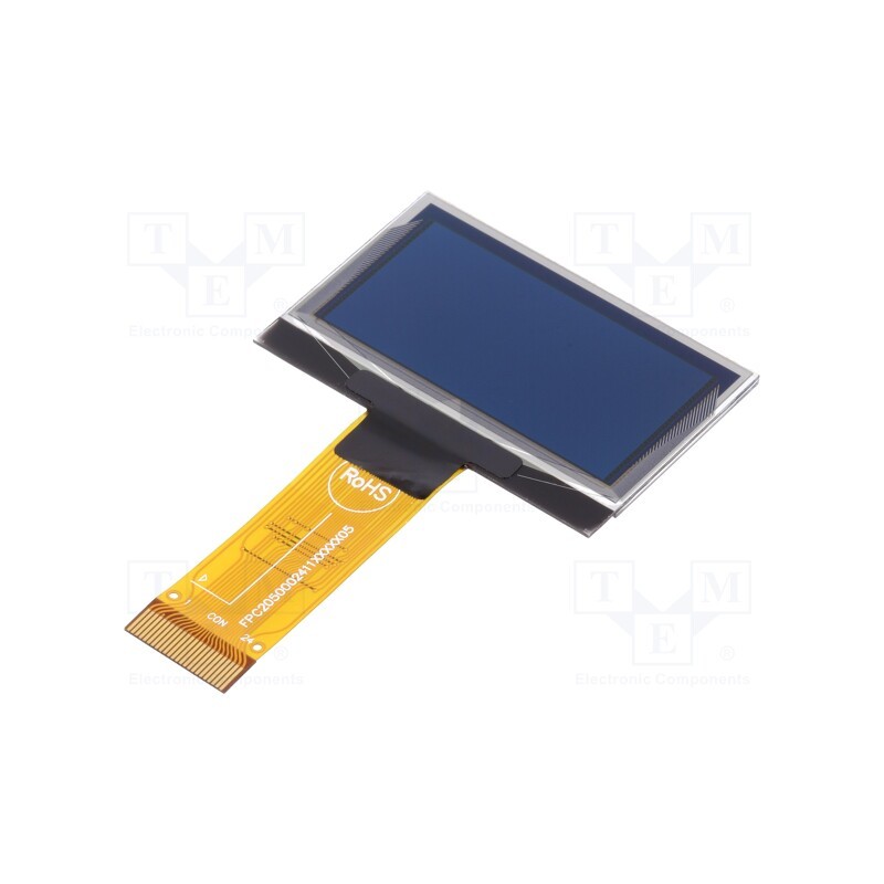 1 pcs x DISPLAY ELEKTRONIK - DEP 128064I-Y - Display: OLED, graphical, 1.5', 128x64, Dim: 42.04x27.22x1.45mm