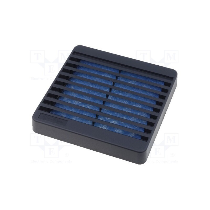 1 pcs x HAMMOND - XPFA80BK - Guard, plastic, 80x80mm, screw, with filter, black