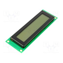 1 pcs x DISPLAY ELEKTRONIK - DEM 20231 SYH-PY-CYR22 - Display: LCD, alphanumeric, STN Positive, 20x2, 116x37x12mm, LED